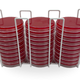 30 Plate Petri Dish Basket with Petri Dishes