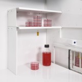 Inside the A145 HEPA showing the shelving