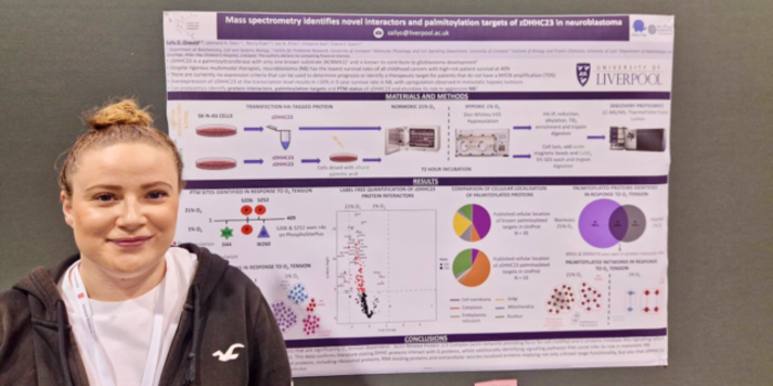 Sally Oswald with her research