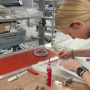 Engineering Apprentice at work.
