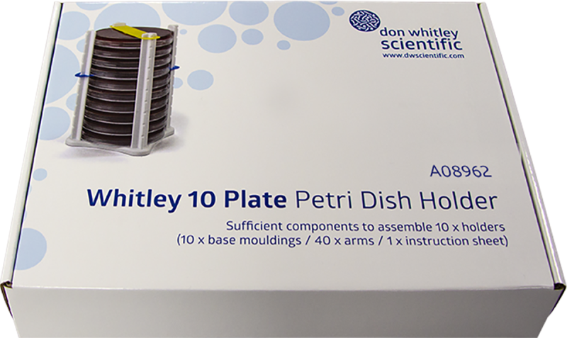 Set mit 10 Petrischalenhaltern